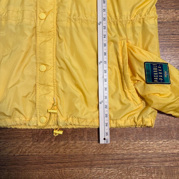 Vintage Eddie Bauer EBTEK Packable‎ Parka Jacket Yellow Nylon Mens L/G Large - Picture 8 of 10